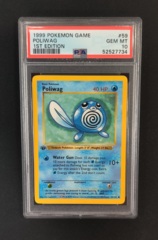 PSA 10 GEM MINT Poliwag 59/102 1st Ed Shadowless Base Set Pokemon Graded Card
